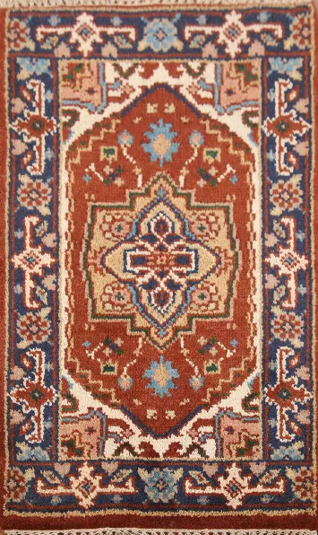 Handmade Heriz Serapi Oriental Rug 2x3
