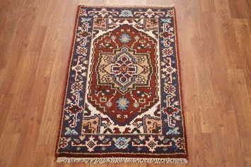 Geometric Heriz Serapi Oriental Rug 2x3