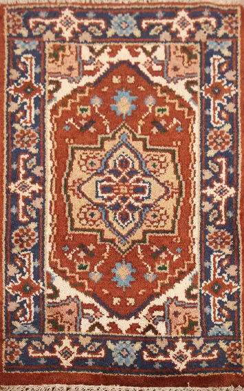Geometric Heriz Serapi Oriental Rug 2x3