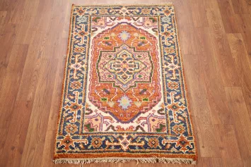 Geometric Heriz Serapi Handmade Rug 2x3