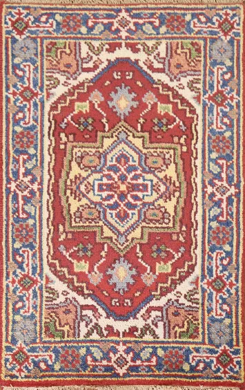 Handmade Heriz Serapi Oriental Rug 2x3