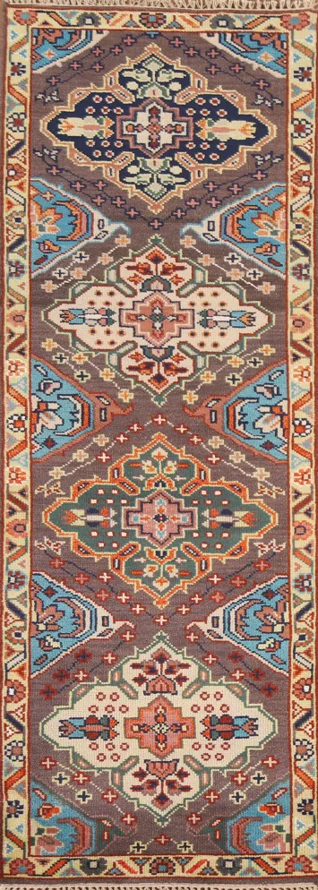 Wool Heriz Serapi Oriental Runner Rug 3x8