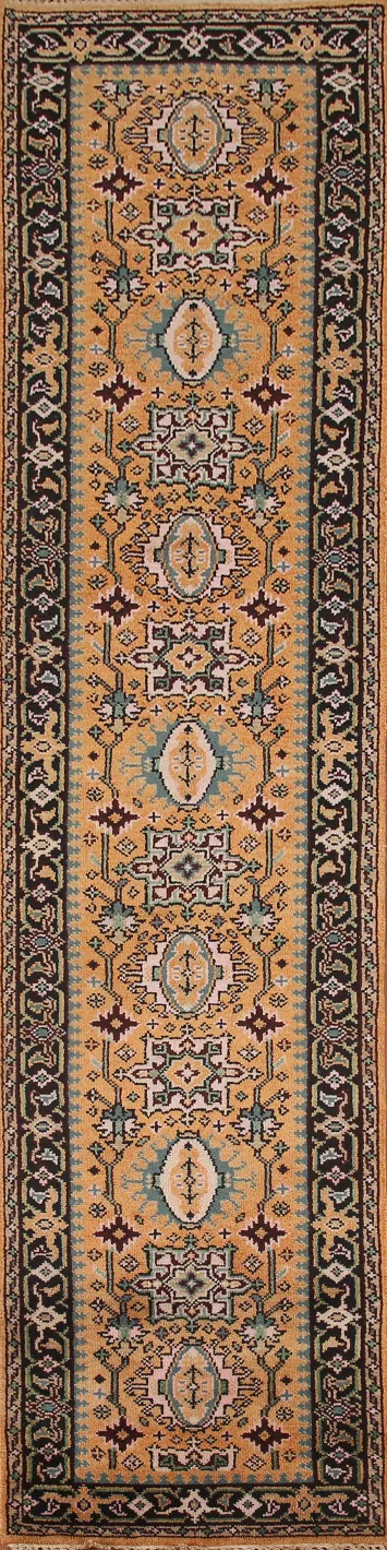 Geometric Heriz Serapi Oriental Runner Rug 3x12