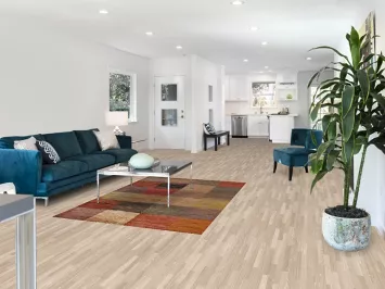 Checkered Oriental Area Rug 5x6