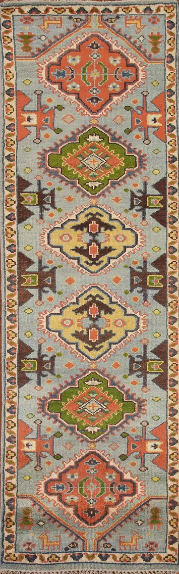 Geometric Heriz Serapi Oriental Runner Rug 3x10