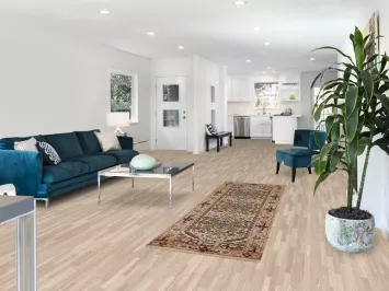 Geometric Heriz Serapi Wool Runner Rug 3x8