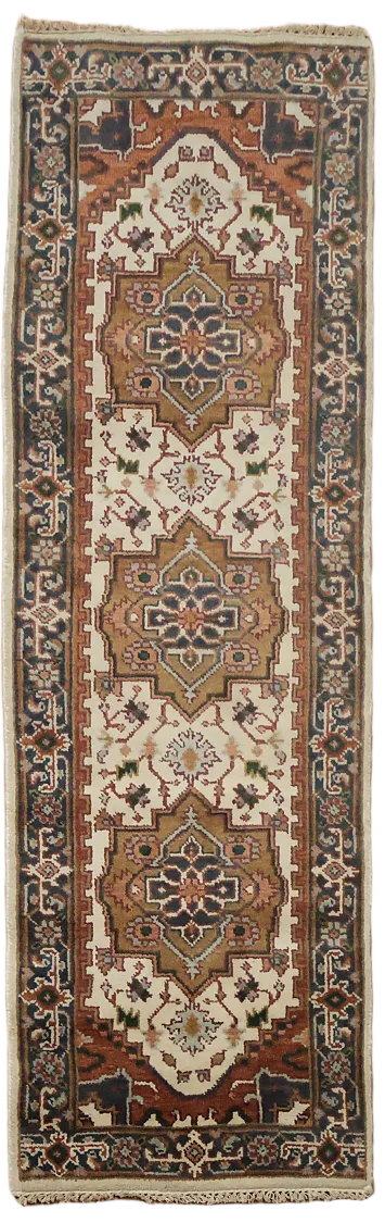 Wool Heriz Serapi Runner Rug 3x8