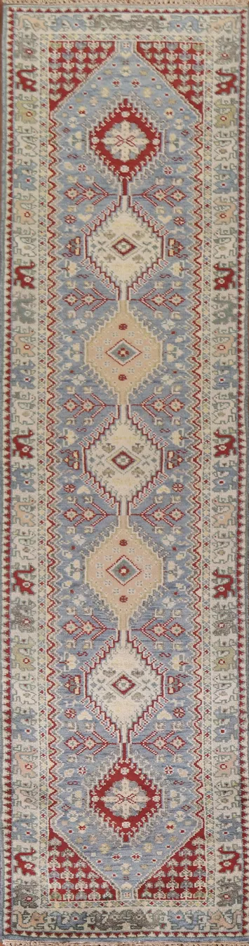 Geometric Heriz Serapi Oriental Runner Rug 3x12