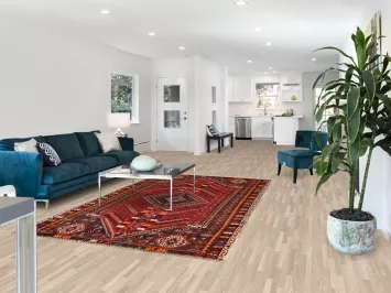 Geometric Red Shiraz Persian Area Rug 6x9