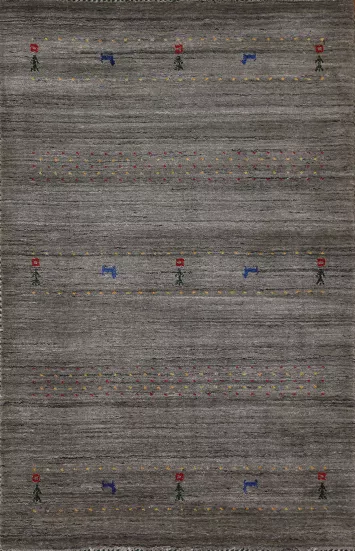 Tribal Gabbeh Oriental Area Rug 3x5