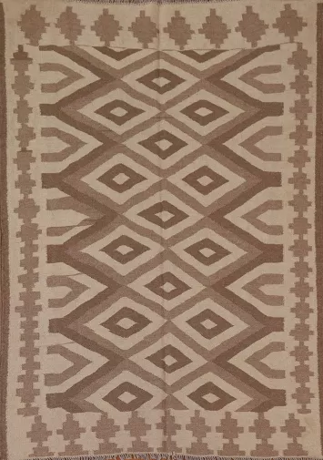 Geometric Kilim Oriental Area Rug 5x6