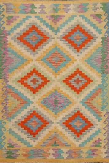 Geometric Kilim Oriental Area Rug 5x7