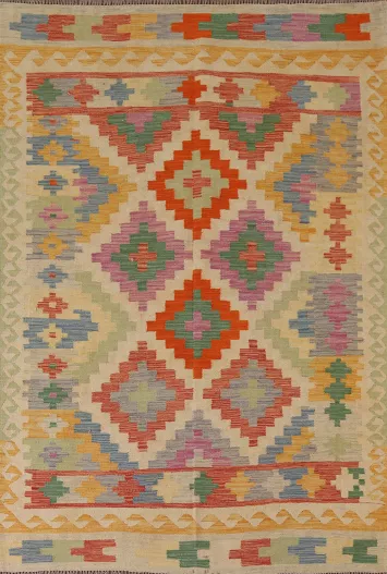 Colorful Kilim Oriental Area Rug 5x7