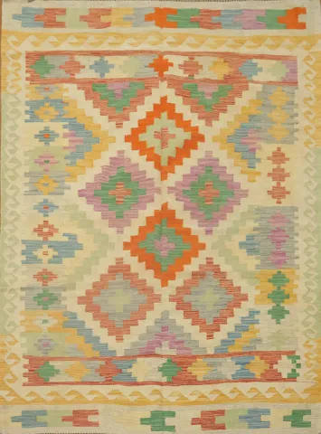 Colorful Kilim Oriental Area Rug 5x7