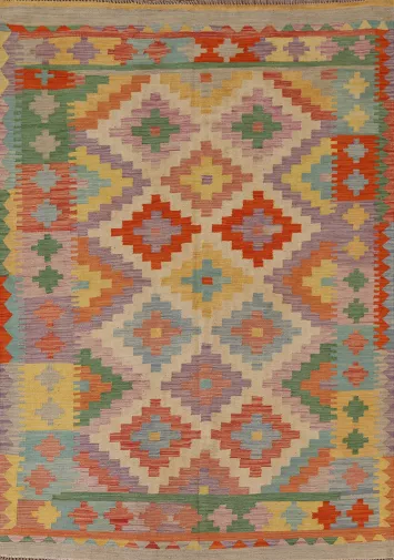 Colorful Kilim Oriental Area Rug 5x7