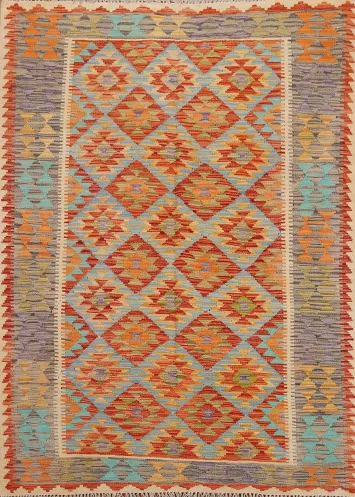 Colorful Kilim Oriental Area Rug 5x6