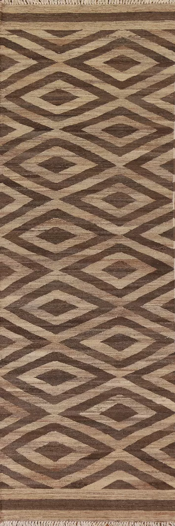 Geometric Kilim Oriental Runner Rug 3x10