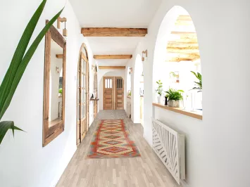 Reversible Wool Kilim Oriental Runner Rug 2x13