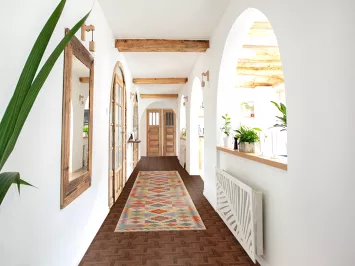 Geometric Kilim Oriental Runner Rug 3x13