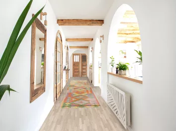 Geometric Kilim Oriental Runner Rug 3x16