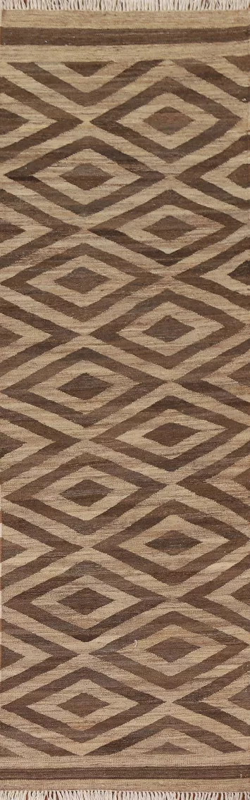 Geometric Kilim Oriental Runner Rug 3x10