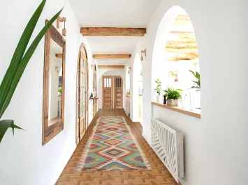 Geometric Kilim Oriental Runner Rug 3x16