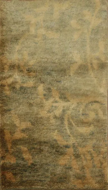 Hand-Knotted Abstract Area Rug 3x5