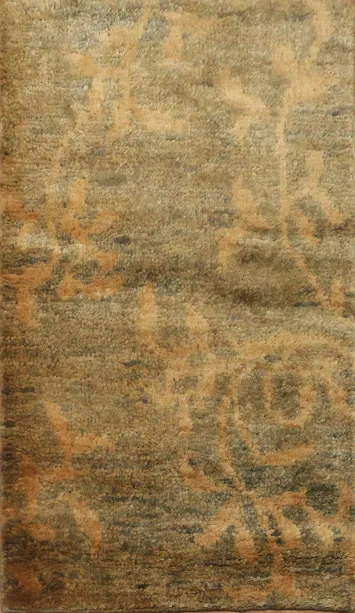 Hand-Knotted Abstract Area Rug 3x5