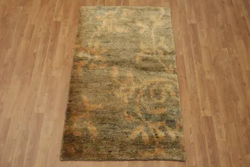 Hand-Knotted Abstract Area Rug 3x5