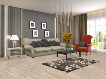 Abstract Black Oriental Area Rug 3x5