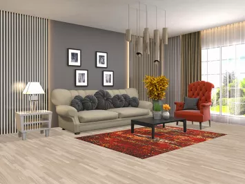 All-Over Abstract Area Rug 5x7