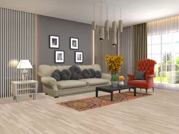 Geometric Heriz Serapi Wool Runner Rug 3x8