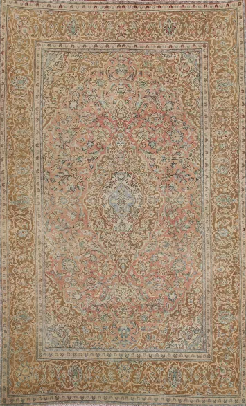 Floral Kashan Persian Area Rug 7x10