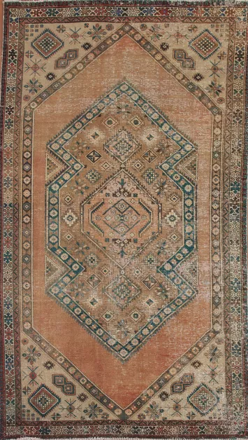 Geometric Bakhtiari Persian Area Rug 6x10