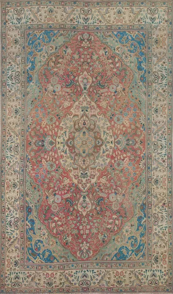 Floral Tabriz Persian Area Rug 6x10