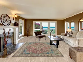 Floral Tabriz Persian Area Rug 6x10