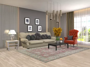 Geometric Tabriz Persian Area Rug 6x10