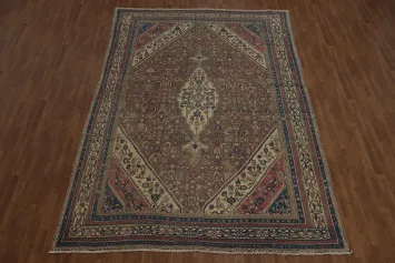 Timeless Hamedan Persian Area Rug 8x12 Luxurious Textured Details