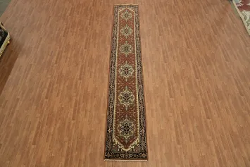 Traditional Rust Color Hallway Runner Rug in Timeless Oriental Style 3x12