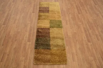 Checkered Contemporary Runner Rug 2x7