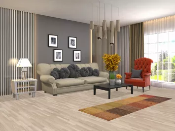 Contemporary Oriental Runner Rug 2x7