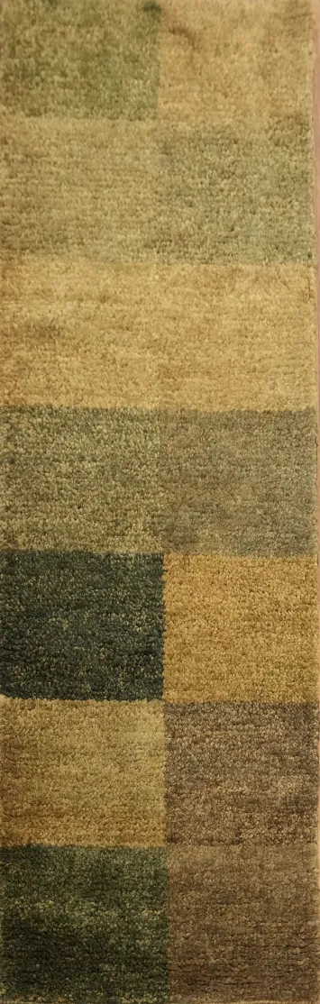 Checkered Modern Runner Rug 2x7