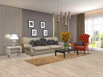 Brown/ Gold Abstract Runner Rug 3x10