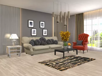 Black Abstract Oriental Area Rug 3x5