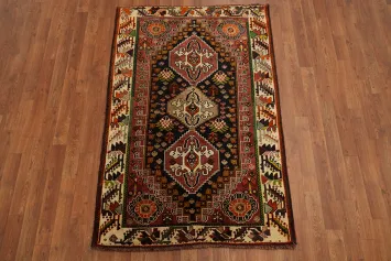 Vintage Tribal Abadeh Persian Rug 3x5