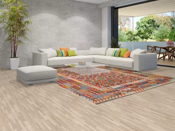 Reversible Wool Kilim Area Rug 10x13