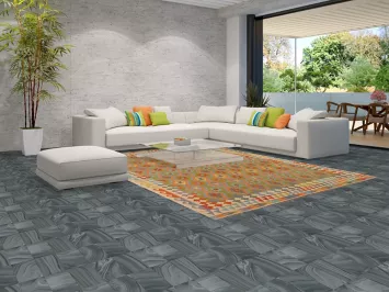 Reversible Wool Kilim Geometric Area Rug 8x11