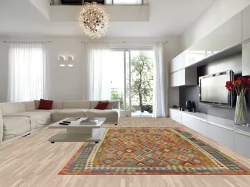 Reversible Wool Kilim Oriental Rug 10x16