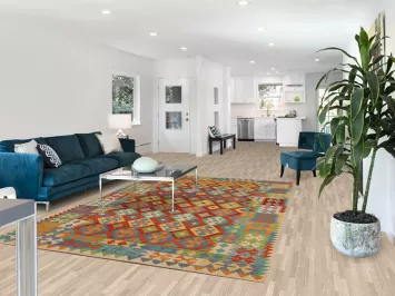 Reversible Wool Kilim Oriental Area Rug 7x10