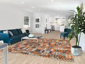 All-Over Wool Kilim Oriental Area Rug 8x10